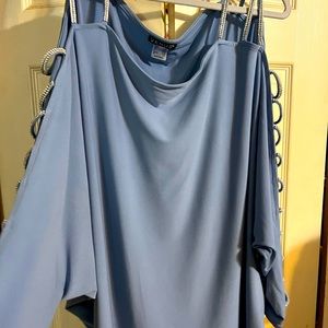 blue rhinestone top